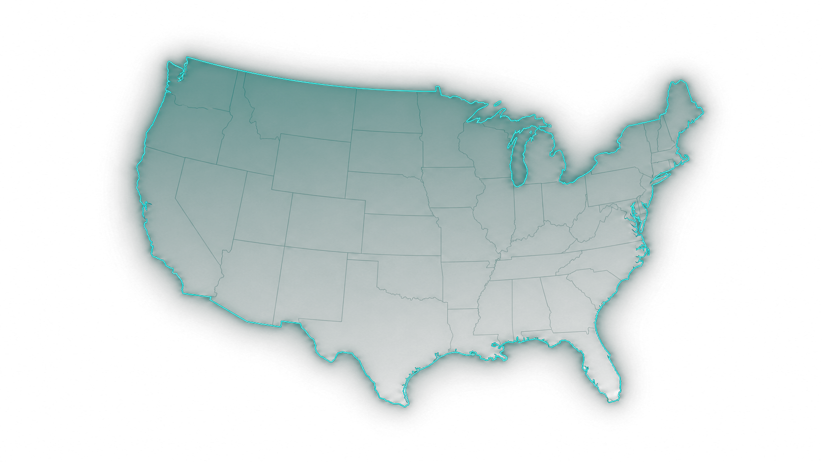 Mapa dos Estados Unidos