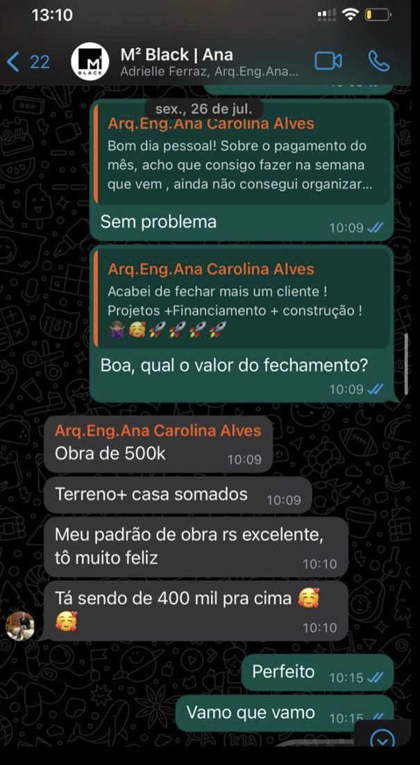 Ana, obra de R$ 500 mil